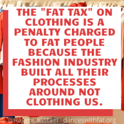 the fat tax on clothing